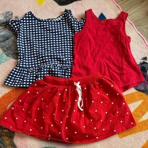 Carter's Red and Blue Kids Matching Set